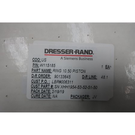 Dresser-Rand 10-1/2In Piston Ring W115185